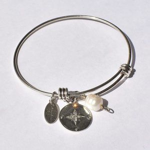 Sterling Silver Inspirational Charms Bracelet